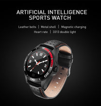 Load image into Gallery viewer, Blacky Leather SmartWatch - Explore Your ACTIVITIES With NEW TECHNOLOGY